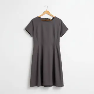 Popelín pamut anyag dark grey