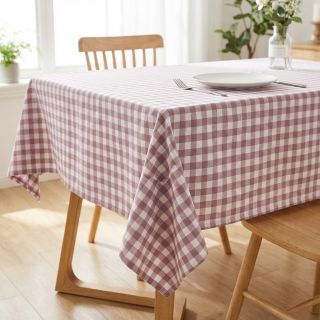 Pamutvászon Check mauve