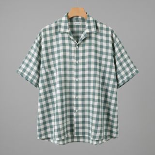 Pamutvászon Check teal