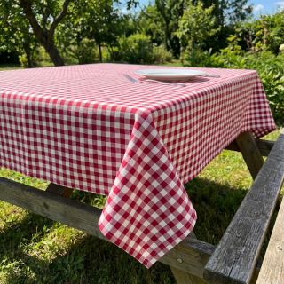 Pamutvászon Check berry