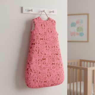 Pamutvászon FLANNEL Dogs pink