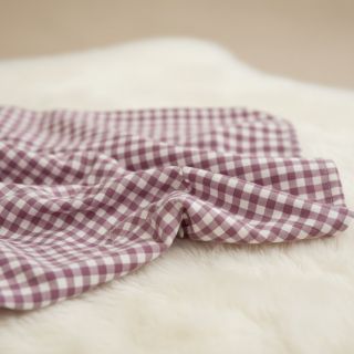 Pamutvászon FLANNEL Check mauve