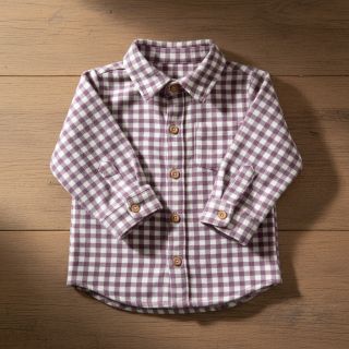 Pamutvászon FLANNEL Check mauve