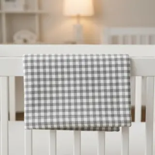 Pamutvászon FLANNEL Check sage