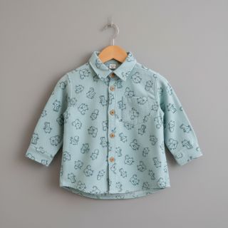 Pamutvászon FLANNEL Cats mint