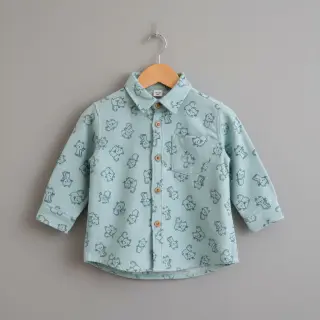 Pamutvászon FLANNEL Cats mint