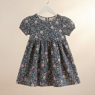 Pamutvászon Flowers Tara navy design B digital print