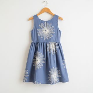 Pamutvászon EMBROIDERY Flowie jeans