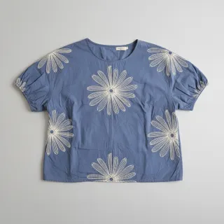 Pamutvászon EMBROIDERY Flowie jeans