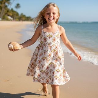 Pamutvászon Motif off white digital print