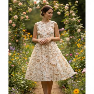 Pamutvászon Boho off white