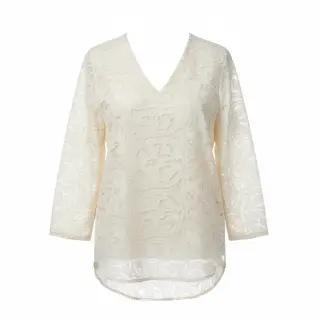 Pamutvászon EMBROIDERY Blanchette design A