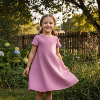 Pamutvászon lenvászonnal PREMIUM dawn pink