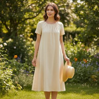 Pamutvászon lenvászonnal PREMIUM sand