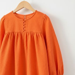 Pamutvászon STRETCH Baby orange