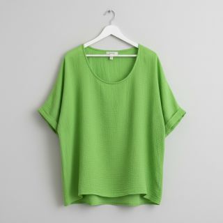 Pamutvászon STRETCH Baby green