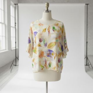 Pamutvászon SATIN Hawaii yellow digital print