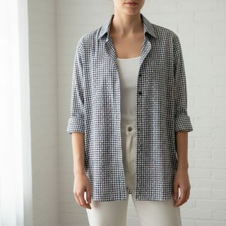 Pamutvászon JACQUARD Climbing navy