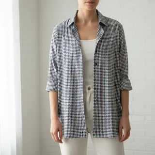 Pamutvászon JACQUARD Climbing navy