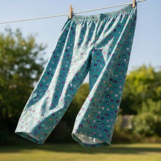 Pamutvászon Love light petrol