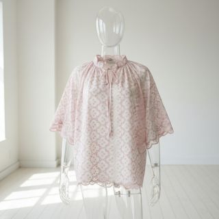 Pamutvászon EMBROIDERY Lilian rose