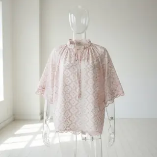 Pamutvászon EMBROIDERY Lilian rose