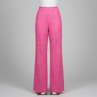 Pamutvászon VOILE EMBROIDERY Vintage fuchsia