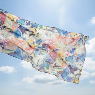 Pamutvászon DOBBY Staind branch digital print