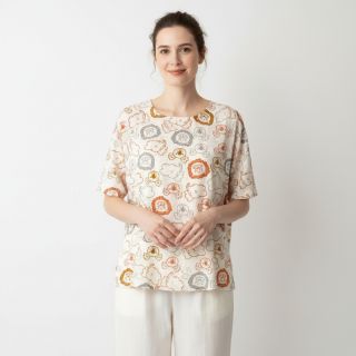 Pamutvászon Safari animals ecru