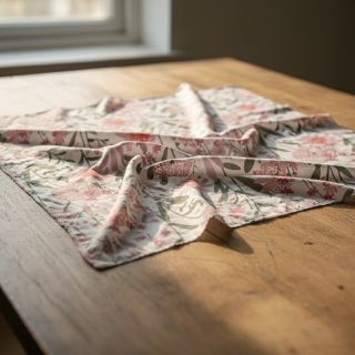 Pamutvászon Meadow white digital print