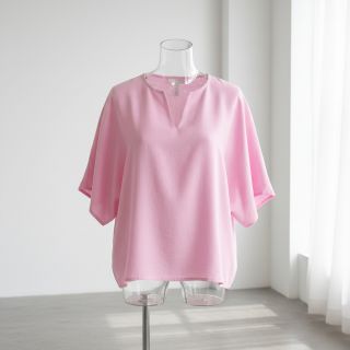 Pamutvászon lenvászonnal pink