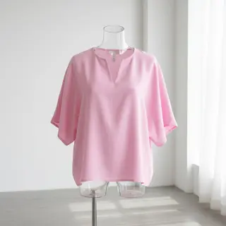 Pamutvászon lenvászonnal pink