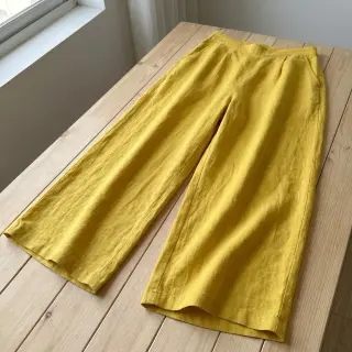 Pamutvászon lenvászonnal ochre