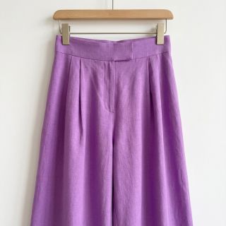 Pamutvászon lenvászonnal dark lilac