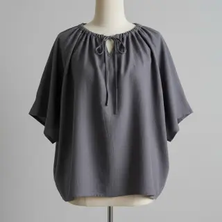 Pamutvászon lenvászonnal dark grey