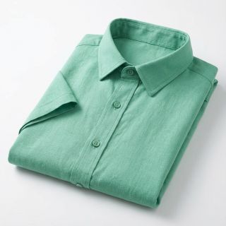 Pamutvászon lenvászonnal apple green