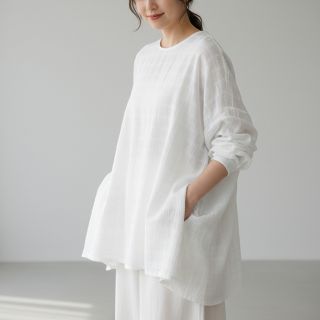 Pamutvászon EMBROIDERY DOBBY Square white