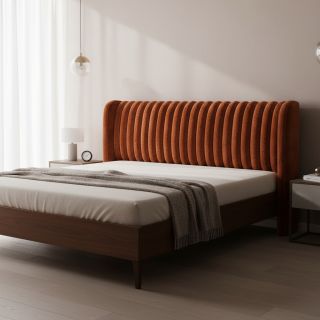 Műszőrme Barracuda terracotta