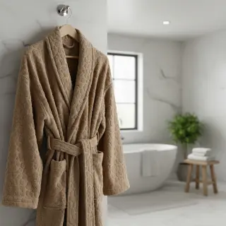 Frottír Animal skin brown