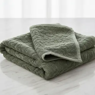 Frottír Animal skin dark green