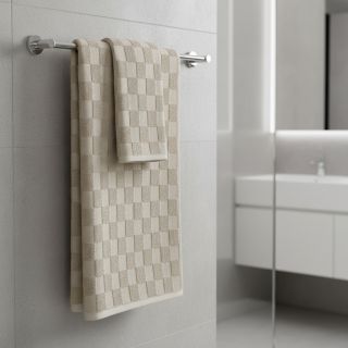 Frottír Checks sand