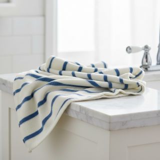 Frottír YARN DYED Stripe SMALL light blue