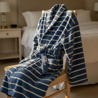 Frottír YARN DYED Stripe BIG light blue