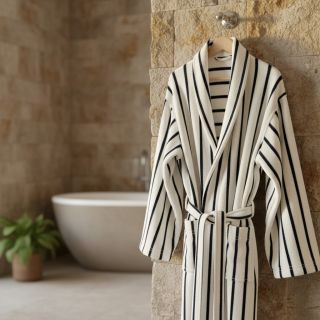 Frottír YARN DYED Stripe SMALL dark blue