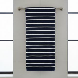 Frottír YARN DYED Stripe BIG dark blue