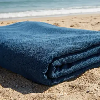 Elasztikus frottír blue