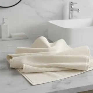 Elasztikus frottír ecru
