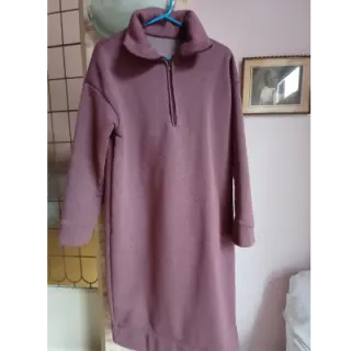 Szabadidő anyag fésült JOGGING aubergine melange