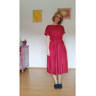 Popelín pamut anyag wine