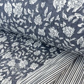 Pamutvászon QUILT Gange gris